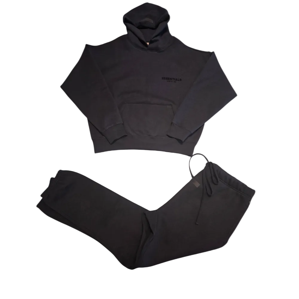 ESSENTIALS Hoodie Sweatsuit Black