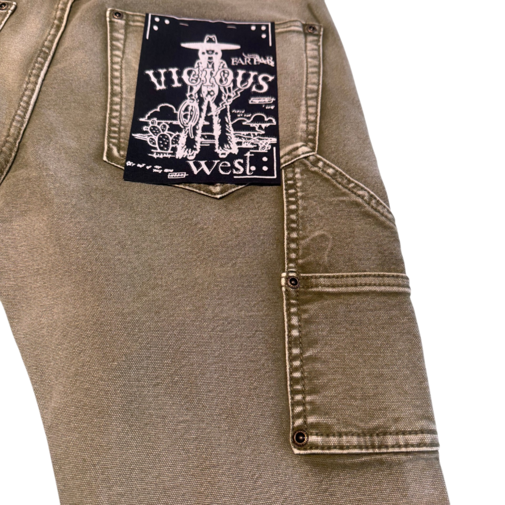 Vicious Denim Stacked Fit Green Style VC660
