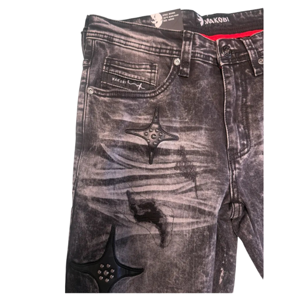Makobi Bottega Jeans Black Style M1998