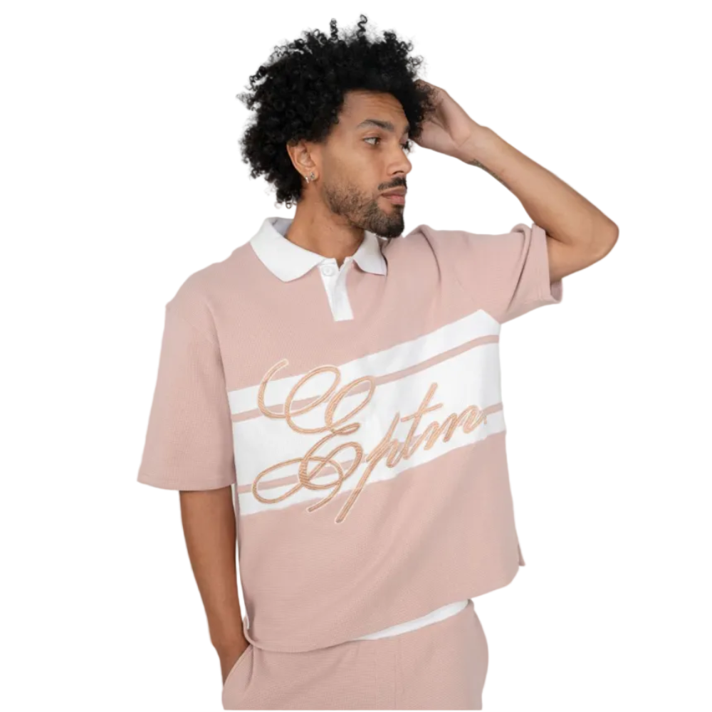 EPTM Kora Polo Set Dusty Pink Style EP12774