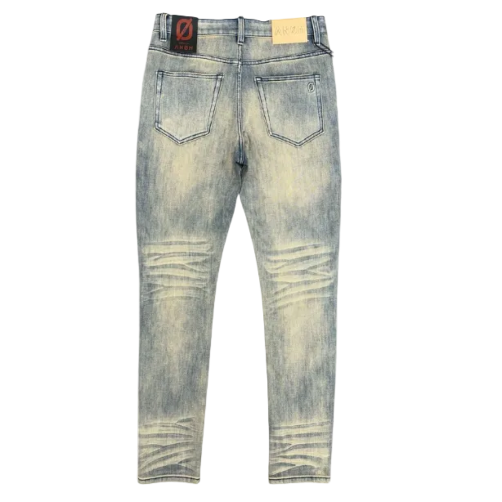 ANOM 360 Skinny Jeans Vintage Blue Wash Style ANOM-SK-01