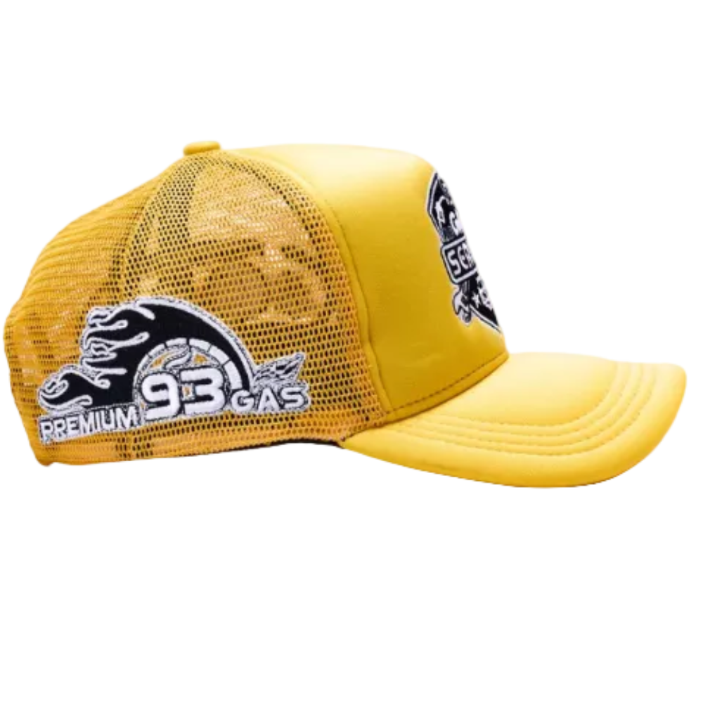 Gas Service Trucker Hat Yellow Style GAS02