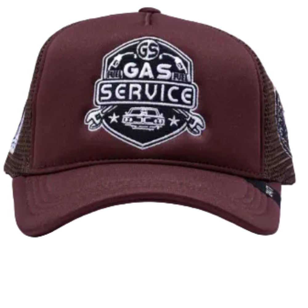 Gas Service Trucker Hat Brown Style GAS03