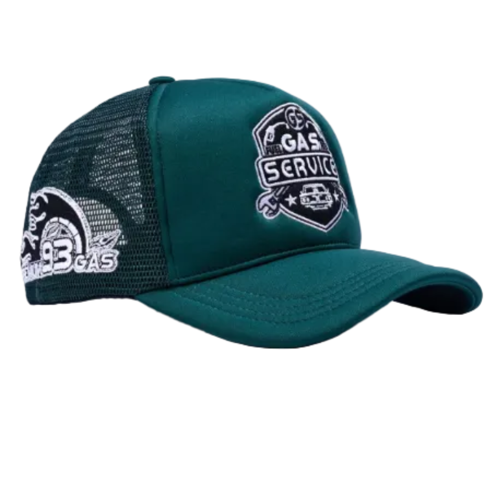 Gas Service Trucker Hat Green Style GAS04