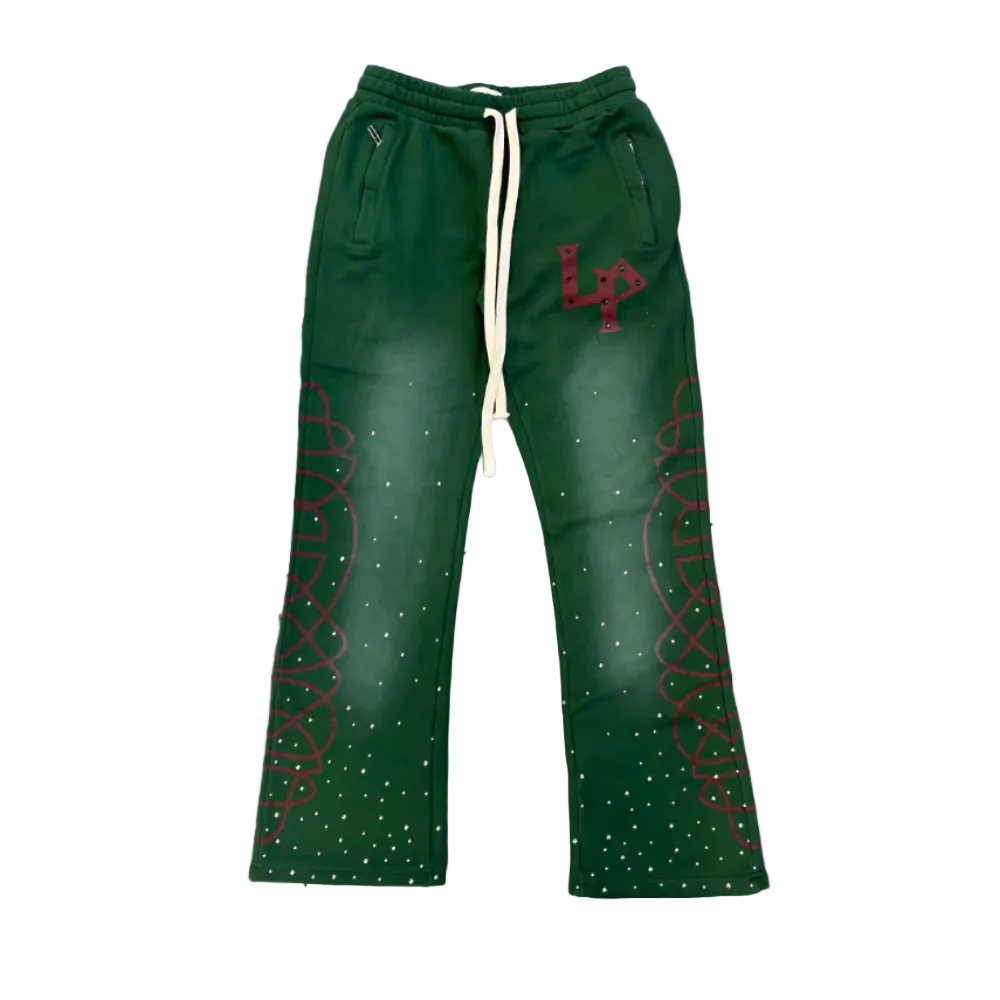Legends Prevail Studded Sweatsuit Green Style LP-KS-085
