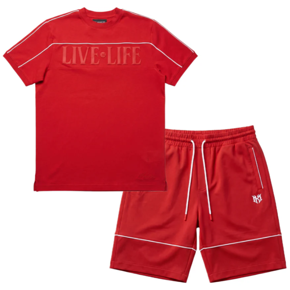 Makobi Live Life Short Set Red Style M459/M659