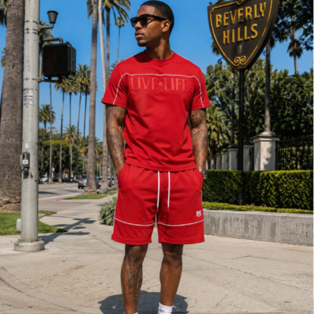 Makobi Live Life Short Set Red Style M459/M659