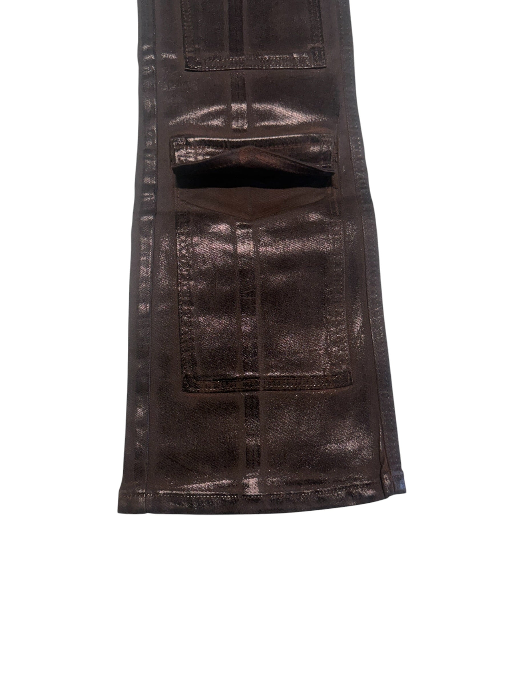 Vicious Denim Wax Stacked Jeans Brown Style VC628