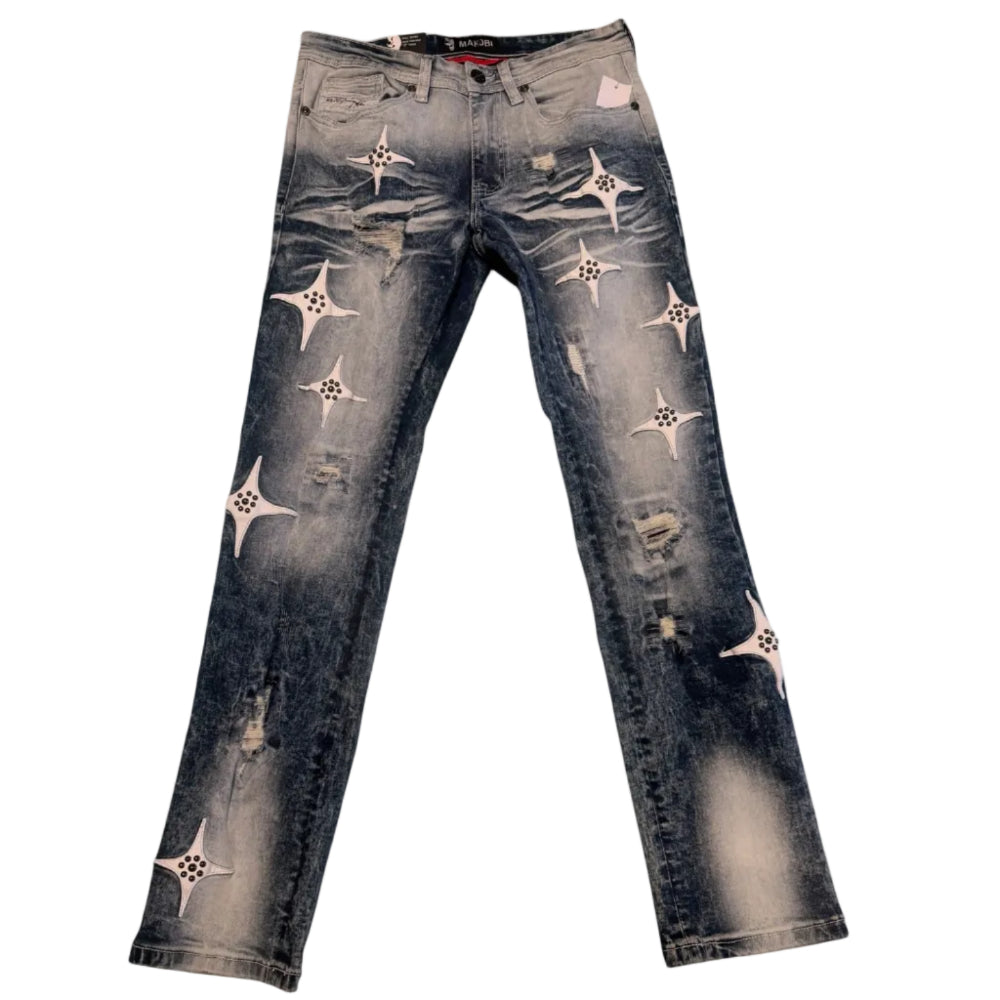 Makobi Bottega Jeans Dark Wash Style M1998