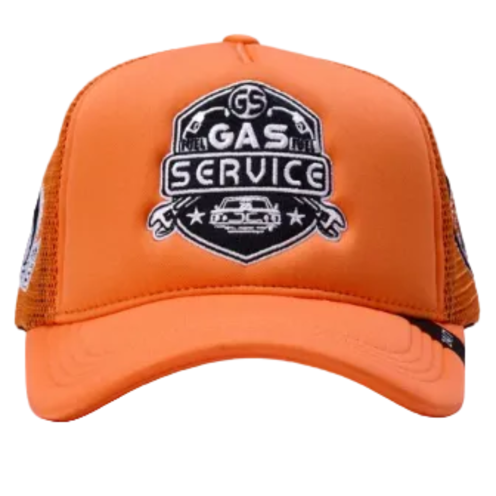 Gas Service Trucker Hat Orange Style GAS01