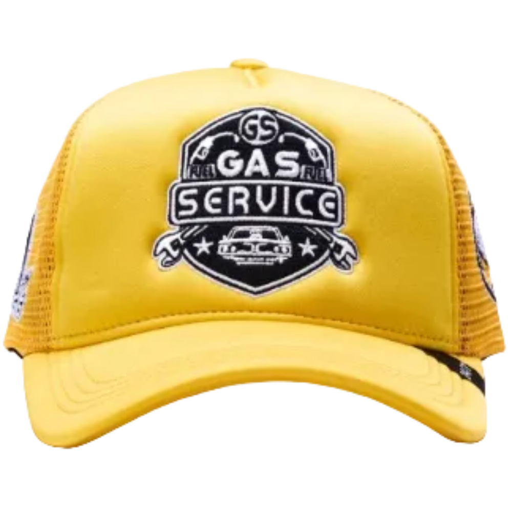Gas Service Trucker Hat Yellow Style GAS02