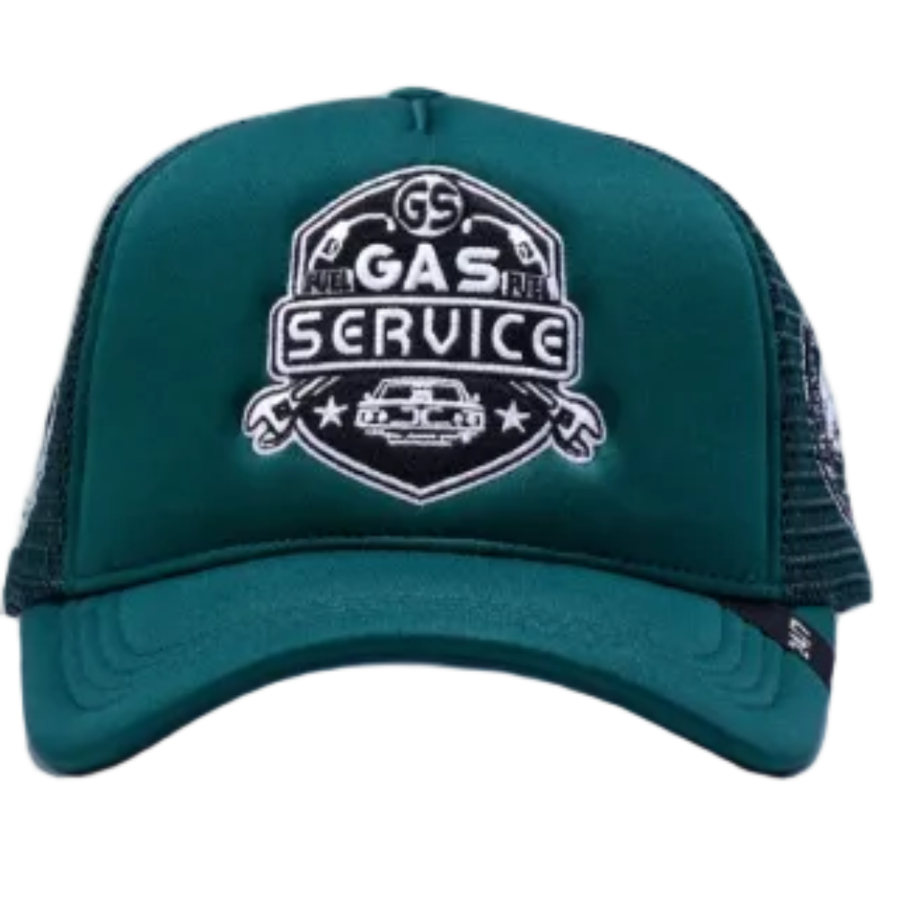 Gas Service Trucker Hat Green Style GAS04