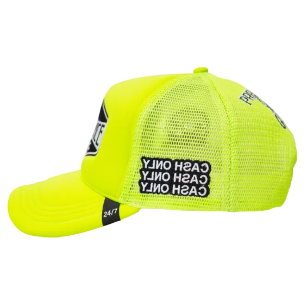Gas Service Trucker Hat Lime Green Style GAS06