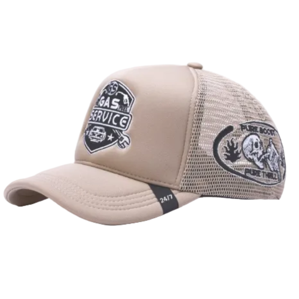 Gas Service Trucker Hat Bone Style GAS07