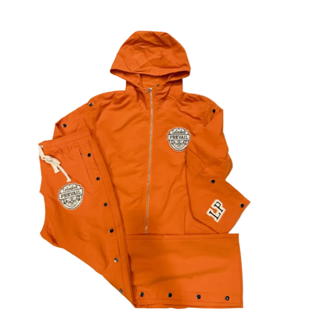 Legends Prevail Shield Windbreaker Set Orange Style LP-WS-048