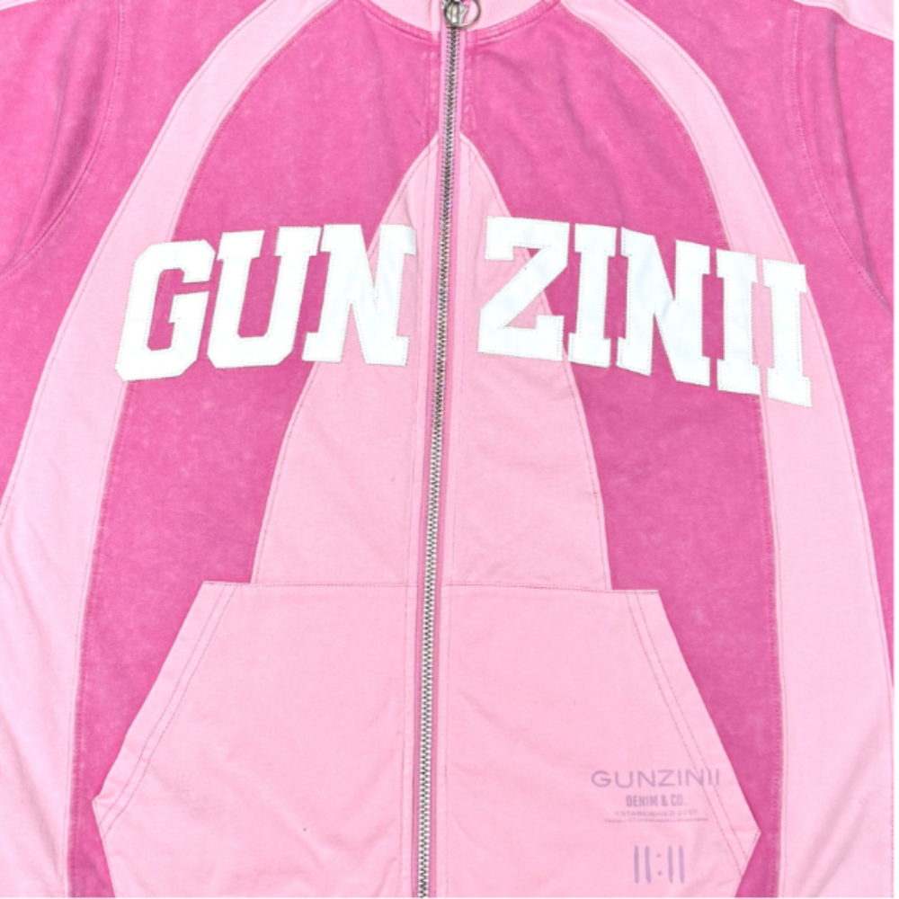 Gunzinii Strip Work Short Set Pink Style GZ1048/GZ1049