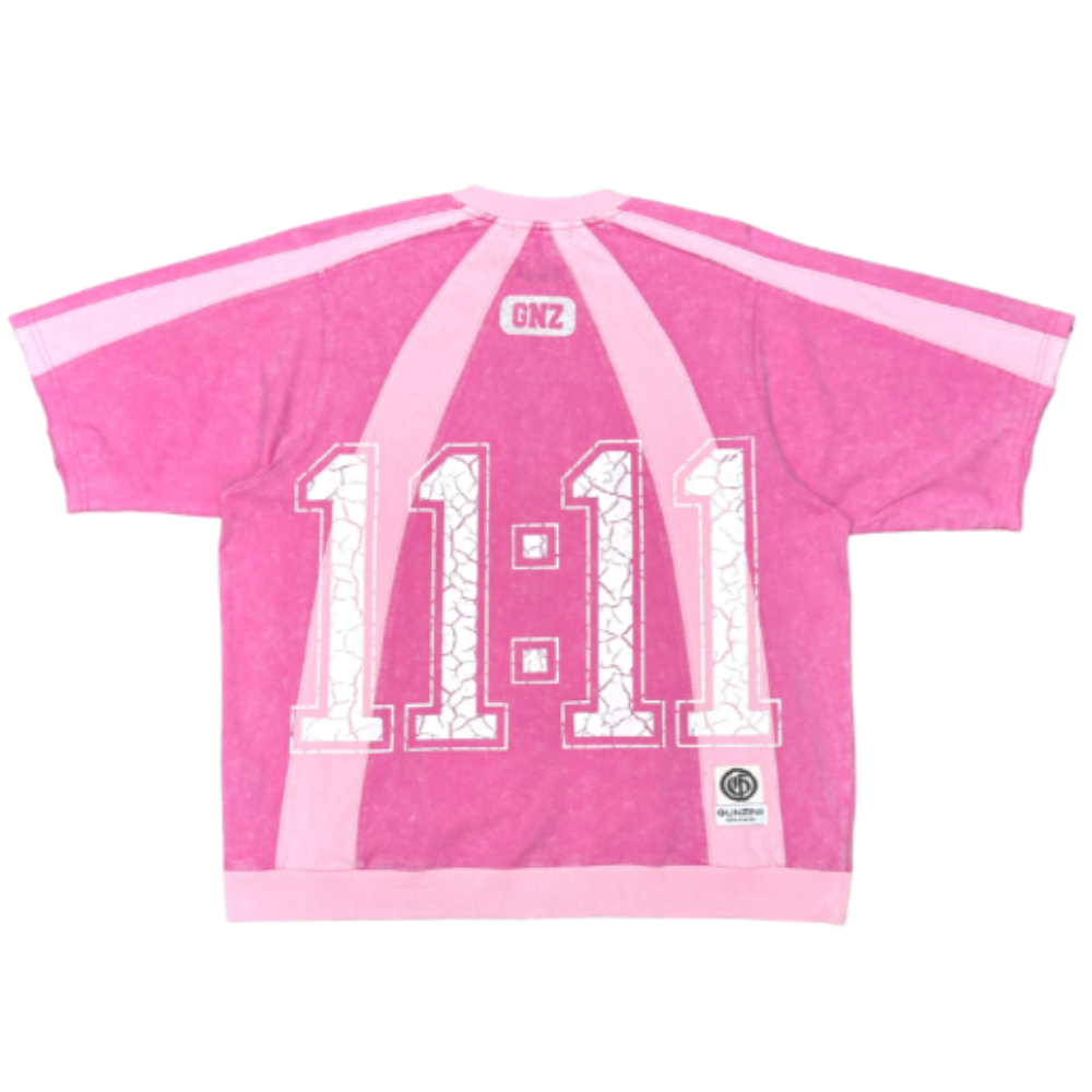 Gunzinii Strip Work Short Set Pink Style GZ1048/GZ1049