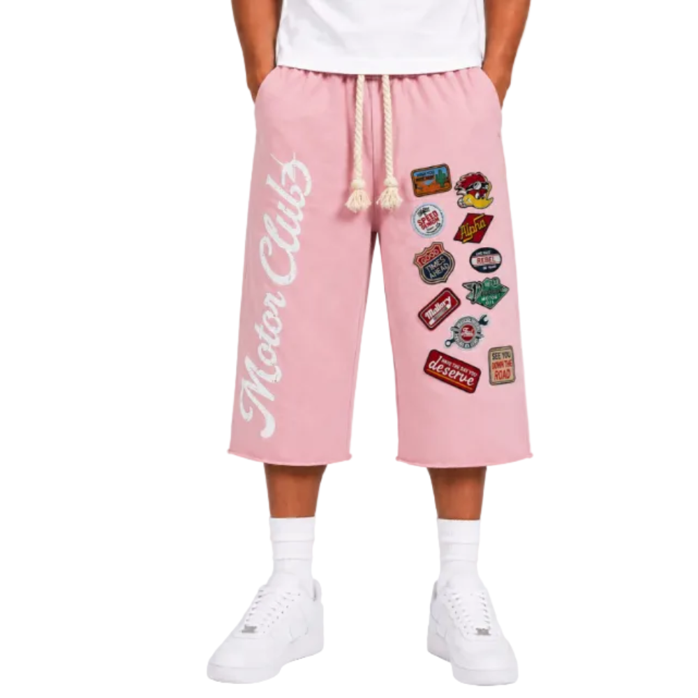 Focus Motor Club Shorts Pink