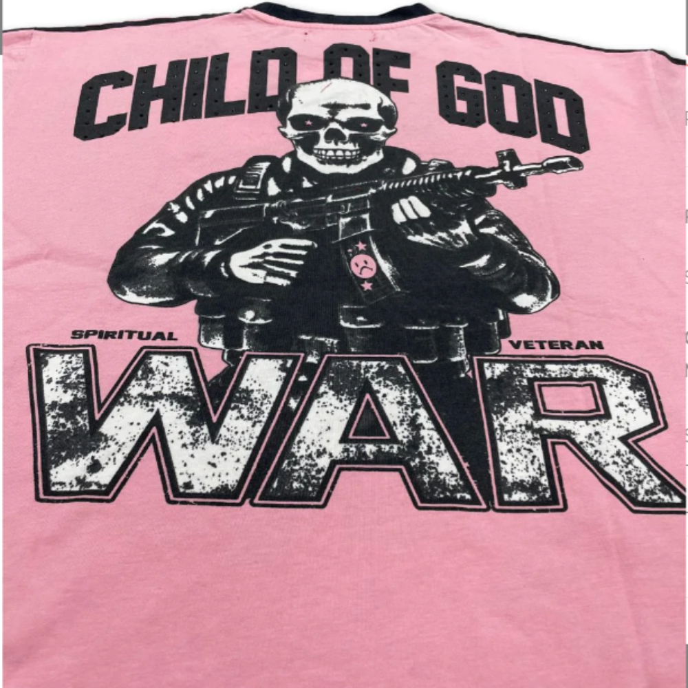 Wrathboy Child of God T-shirt Pink Style WB05-116