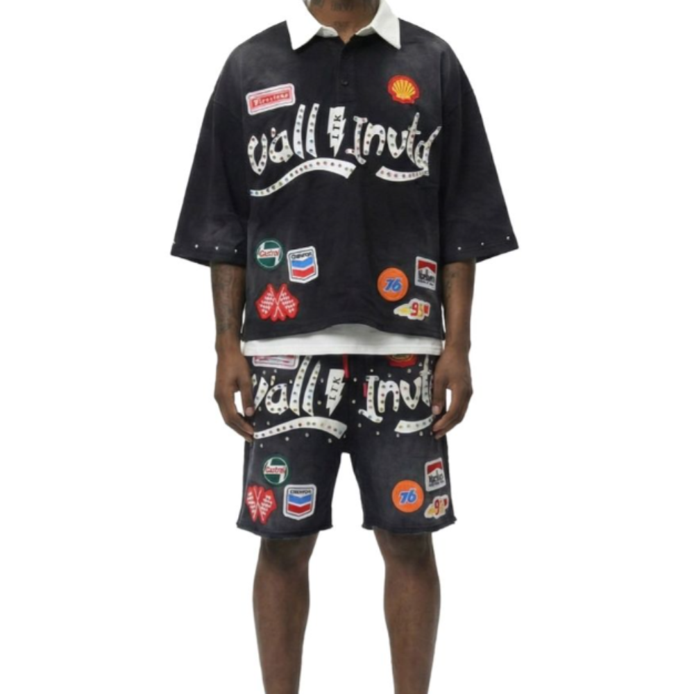 Kleep Polo Short Set Style KG-4110 Hickory (Black)