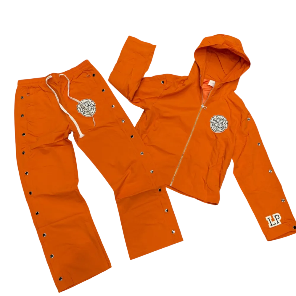 Legends Prevail Shield Windbreaker Set Orange Style LP-WS-048